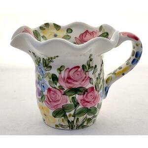 CREAMER/SHELF DECOR-English Garden by Don Swanson for Tabletops Unlimited-Floral